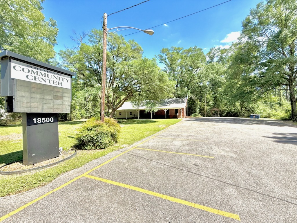 Community Center Parking lot view